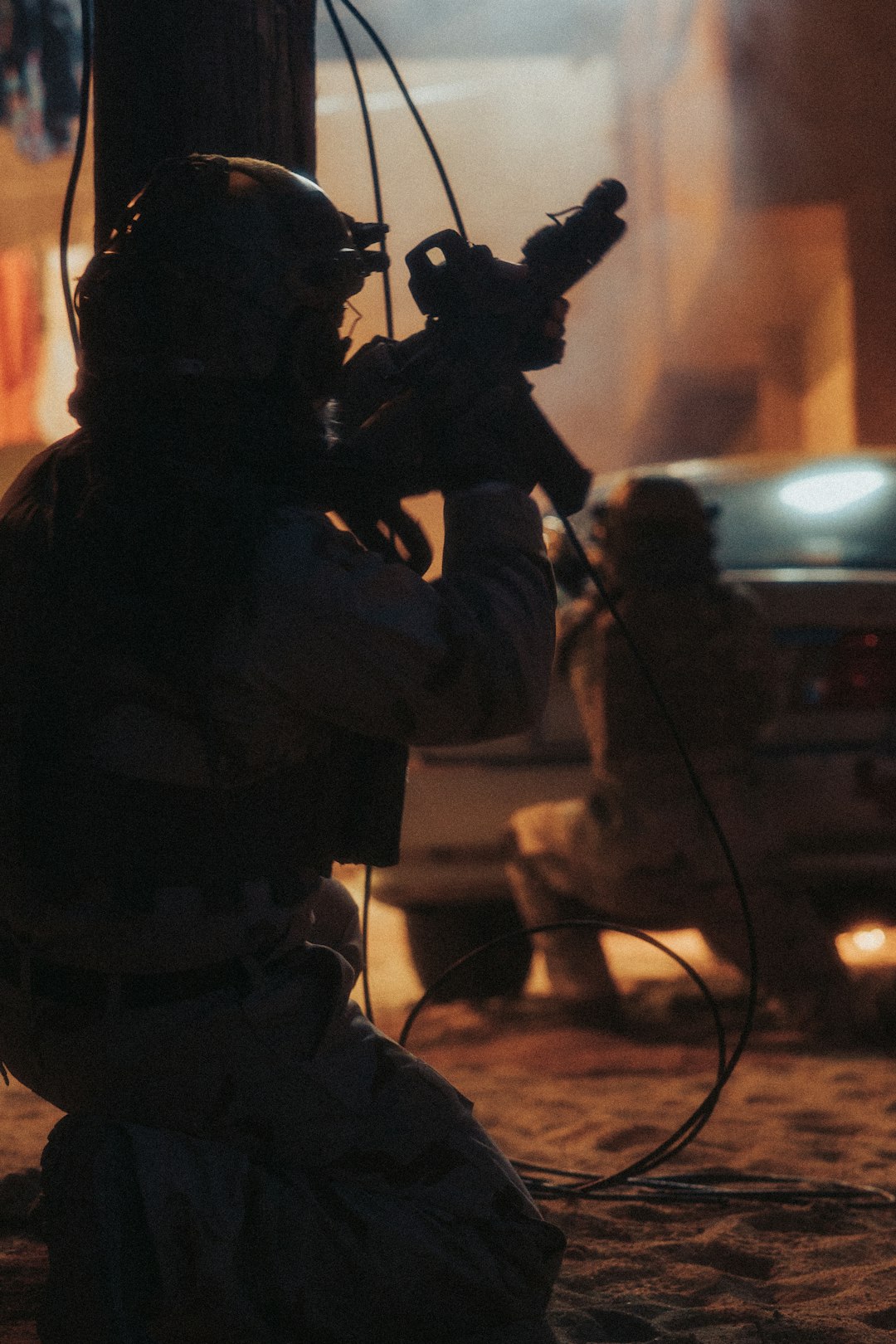 In-game screenshot of LONESTAR showcasing its sci-fi action