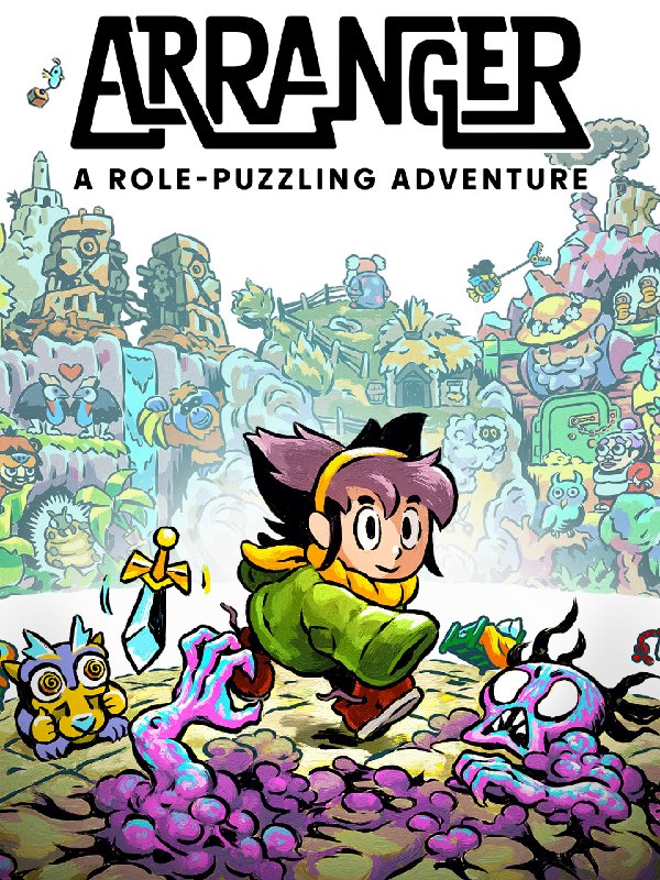 玩家在游戏《Arranger: A Role-Puzzling Adventure》中进行谜题挑战